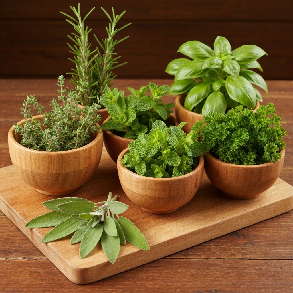 Kräuter und pflanzliche Zutaten